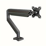 Single Monitor Mount for 13″–32″ Screens, Height Adjustable Monitor Arm with C-Clamp & Grommet Base, Home Office Monitor Stand