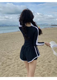 Hot Selling Swimsuit for Women, Summer Long Sleeved Jumpsuit for Girls Sexy Hot Spring Swimsuit, Concealing Flesh and Slimming