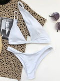2026 Asymmetric One Shoulder Bikini Women Swimsuit Female Swimwear Two Pieces Bikini Set Hollow Out Bathing Suit Swim Beachwear