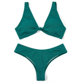 ZTVitality Solid Knotted Sexy Women Swimsuit 2025 New Arrival Bikini Push Up Padded Bra Beach Swimwear Female Brazilian Biquini