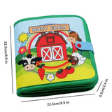 Farm Busy Book Montessori Animal Activity Board for Toddlers
