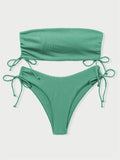 Sexy Bandeau Bikinis 2025 Women Brazilian Swimwear Female Swimsuit Two Pieces Bikini Set Bather Bathing Suits Girls Beach Wear