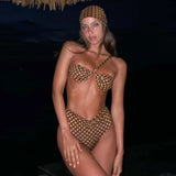 2026 New Sexy Hard Pack Ruffles Brazilian Bikini Women High Waist Swimsuits Backless Swimwear Push Up Biquini Beachwear