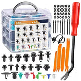 800pcs Car Plastic Retainer Clips Kit 680pcs Auto Fender Push Pin Rivet Door Trim Panel Car Fastener Clip Mixed Set Amagi