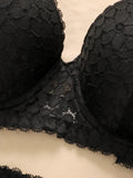 Women's Sexy Lace Lingerie Set With Steel Ring Gathering Push Up Bra Daily Comfortable Close Fitting Bra Underwear Set A3102