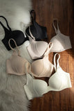 MOYISU Anti-Sag Full Coverage Bra Small Bust | Wireless Push Up Lift | Seamless Bralette for Summer Cooling Comfort CA Underwear