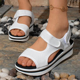 Women Summer Shoes  New Mesh Fish Platform Sandals Women's Open Toe Wedge Sandals Ladies Light Casual Shoes Zapatillas Muje