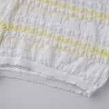 Summer Women's Knit Mini Shorts Elastic Waist Skinny Striped Print Micro Shorts Casual Daily Club Short Pants Beach Cover-ups