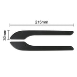 4pcs Set of Black Carbon Fiber Door Handle Covers for Tesla Model 3 & Y - Scratch-Resistant  Tape Polished Finish Amagi