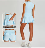 Fitness Tennis Short Skirts Women's Quick Cooling Sensation Sunscreen Pleated Skirt Outdoor UV Resistant Dance Golf Yoga Clothes