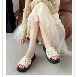 Slippers Women Summer Female Shoes Slides Loafers Fashion 2026 Soft Luxury Casual Leisure Slippers Women Summer Shoes Slides Loa
