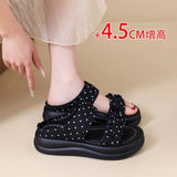 2026 Summer  Sandals for Women's Thick Soled Casual Daily Life Shoes for Female Fashion Style Beach Flat