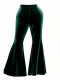 spring and autumn versatile wide-leg pants with metal decoration large size gold velvet wide-leg pants casual pants
