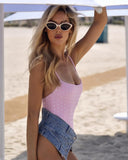 2025 New One piece Swimsuit For Women Swimwear Diamond Sexy Beachwear Female Swim Suit Backless Bodysuit Solid Bathing Suit