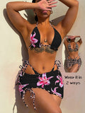 XS - L Two-side Wearable Reverside Bikini Women Swimwear Female Swimsuit Three-pieces Bikini Set Bathing Suit Swim Beachwear