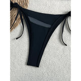Sexy Mesh Sheer Bikini Female Swimsuit Women Swimwear High Leg Cut Strappy Bather Bathing Suit Swim Two-pieces Bikini set K8070
