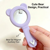 Portable Ring Shape Cat Eye Nail Magnet Single Hollow Ring Magnet Nail Salon Decor Tool For Beginner Nail Tech
