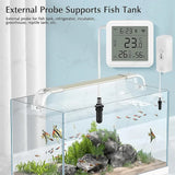 Tuya WiFi Zigbee Temperature Humidity Meter with External Probe Sensor Optional Digital LCD Screen Thermometer for Fish Tank