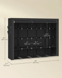 SONGMICS Portable Closet Organizer With Cover 5 Hanging Rods And Shelves