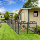 BINGOPAW 8-Panel Heavy Duty Dog Playpen Outdoor Indoor Metal Fence