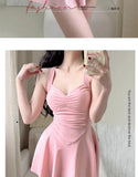 Summer New Women's One-piece Swimsuit, with Exposed Back, Slim and Sexy, Collection of Fairy Style Hot Spring Swimsuits