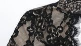 Summer Maxi Dress Women Sexy Sheer Lace Hollow Out Long Sleeve Floral Split Slim Bodycon Solid Casual Beach Party Club Vestidos