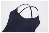 2-Piece Women's Fashion Yoga Set Beautiful Back Slimming Naked Comfort Set Outdoor Sports Running Fitness Leisure Set