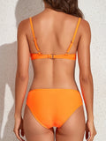 Push Up Bikini Set 2026 Women Underwire Swimsuit Solid Swimwear Female Bathing Suit Bathers Swimming Summer Beachwear
