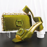 doershow Women Shoes and Bags To Match Set Italy Party Pumps Italian Matching Shoe and Bag Set for Party shoes! HE1-1