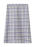 Summer Solid/Stripe/Plaid Midi Skirts for Women Casual Elegant A-Line Skirt for Beach Vacation Streetwear