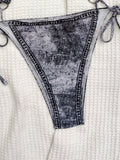 2026 Sexy Cowboy Monokini Swimsuit One Piece String Ring Link Swimwear Women Bathers Bathing Swimming Swim Suit Female Beachwear