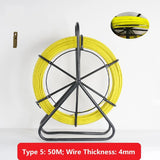 4/5/7mm Wire Cable Running Puller Rod Set Cable Pulling Tool with Stand for Electrical Wiring Construction Wire Threader