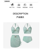 New Sexy Bikini Swimsuit for Women, Covering Flesh and Slimming, High-end Feeling, Spicy Girl Beach Vacation Three Piece Set