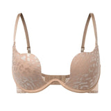 Solid Underwire Bra push up Lingerie comfort padded bra lift up thick cup lace bralette