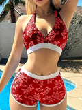 2026 High Waist Bikinis Women Padded Halter Swimwear Female Sexy Sporty Swimsuit Bathers Bathing Swimming Swim Suit Beachwear