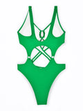 2026 Cut Out Ztvitality Swimsuit One Piece Solid Hollow Out Swimwear Women Bathers Bathing Swimming Swim Suit Female Beach Wear