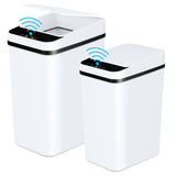 NONECN 2 Pack Touchless Motion Sensor Trash Cans With Lid