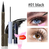 Silk Fiber Curling Mascara, Ultra-Fine Brush, Lengthening & Volumizing, Waterproof, Smudge-Proof, Long-Lasting, Unisex, Eye Safe