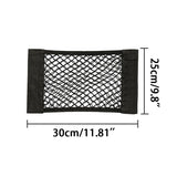 1Pc Car Back Rear Mesh Trunk Seat Elastic String Net  Universal Storage Bag Pocket Cage Auto Organizer Seat Back Bag