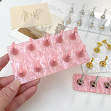 Double row acrylic nail stand base, comes with 10 Aurora nail display stands, nail art display tools
