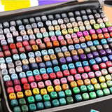 262 Color Marker Pen Set Double Head Brush Pens Art