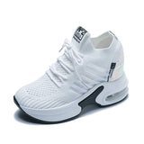 High Quality Femme Bling Sequin Woman Sneakers Chunky Platform Casual  Height Increase Zapatillas Mujer wedges shoes 2019