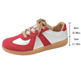 Casual Mixed Color Sneakers for Women Spring Autumn 2025 All-Match Lace Up Flats Woman Non-Slip Plus Size 35- 44 Shoes Female