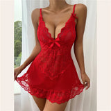 Women Erotic Costume  Sexy ExoticUnderwear Lace Doll Dress Erotic Underwear Open Bra Mesh Transparent Pajamas Sexy Clothing