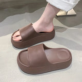 Summer Eva Chunky Platform Slippers Women Comfortable Soft Thick Bottom Sandals Woman 2025 Non Slip Beach Flip Flops Female