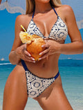 XS - L Halter Crochet Bikini Women Swimwear Female Swimsuit Two-pieces Bikini Set High Cut Bather Bathing Suit Swim Beachwear