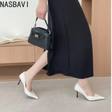 Pointed Toe Pumps Street Style High Heels Women Sexy Banquet Party Shoes for Women Rhinestone Shallow Elegant Designer Shoes New