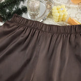 2026 New Women's Home Clothes Open Cardigan Belted Sleepwear Loose Long Sleeve Long Pant Smooth Comfort Spring Street Style