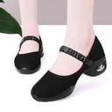 Women Satin Ballet Shoes Breathable Lightweight Ribbon Lace Up Non Slip Square Toe for Office Summer Daily All Season Wear