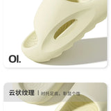 2026 New Indoor Bathroom Slippers For Women Men Leisure House Shoes Soft EVA Thick Sole Anti-slip Couples Home Beach Slides